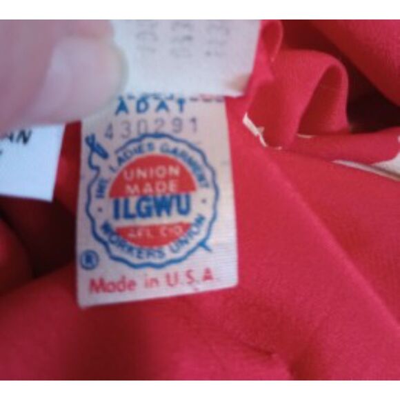 Int. Ladies Garment Worker Union, ILGWU, Vintage Women's Size 10 100% Silk Dress - Picture 6 of 6
